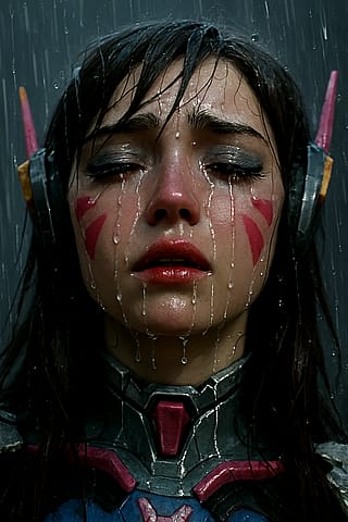 Tearful D.va in Rain'