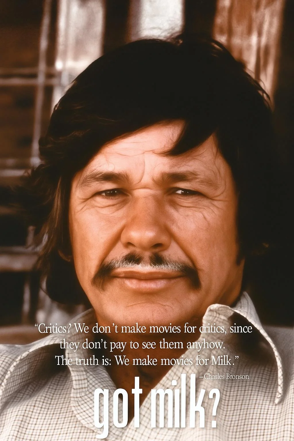 Legendary Actor Charles Bronson for the Got Milk? Ad campaign. picture 1 of 1