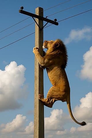 Poor lion'