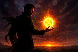 The power of the sun in the palm of my hand'