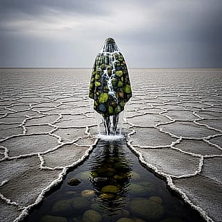 Some burdens aren't heavy, just constant. He carries the river of all his memories.'