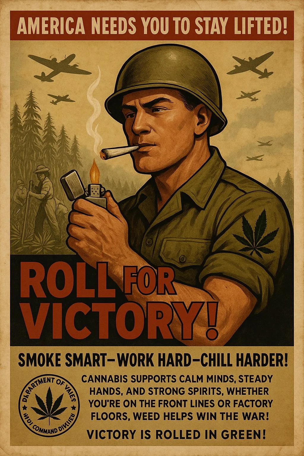 War era weed propaganda posters. picture 1 of 4