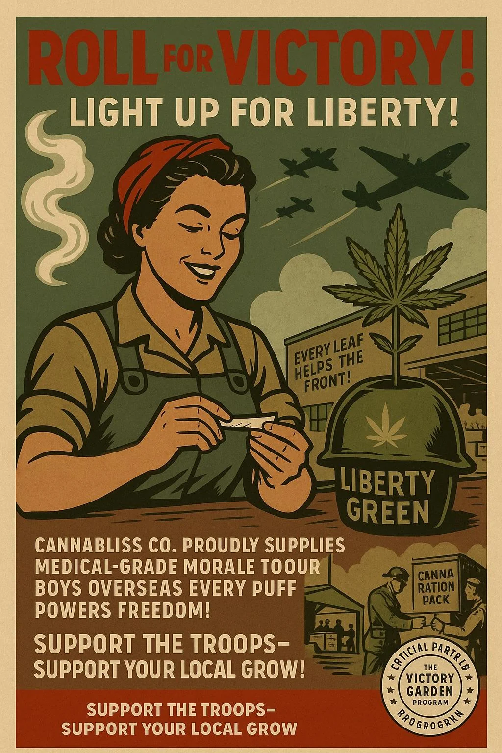 War era weed propaganda posters. picture 3 of 4