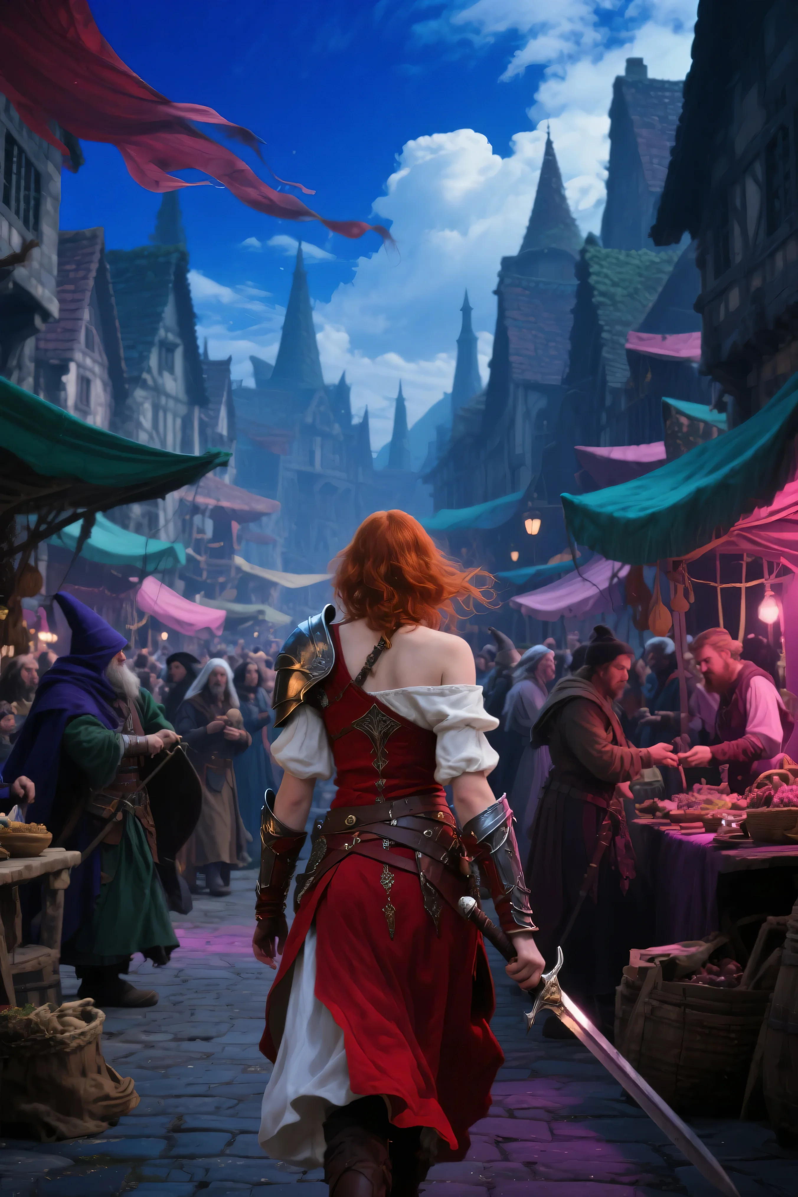 Action RPG Concept Art: Marketplace Scene. picture 1 of 1