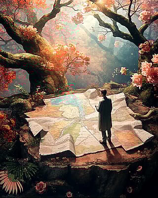 The Cartographer by Starryai'
