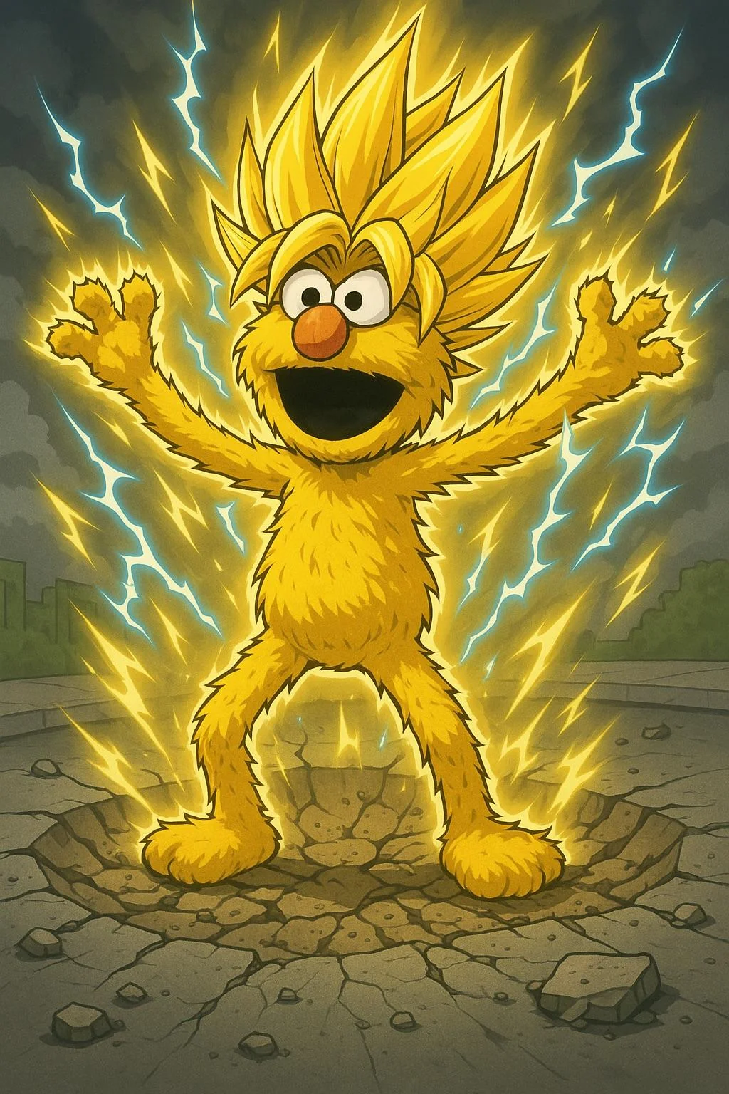 Super Saiyan Elmo just super Saiyan Elmo picture 2 of 2