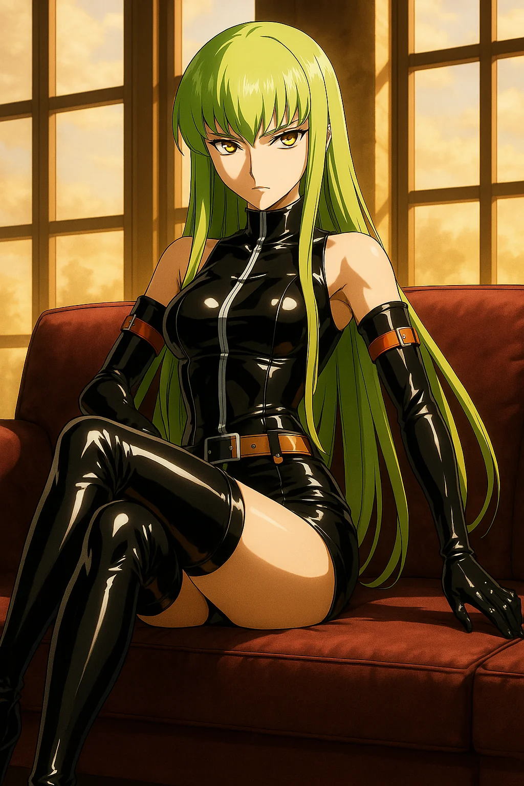 C.C. (Code Geass) in latex picture 1 of 1