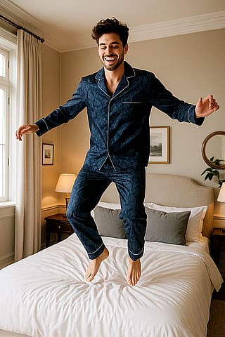 Jumping on Bed'