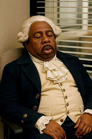 The Dunder Mifflin staff if they were our Founding Fathers according to Dwight'