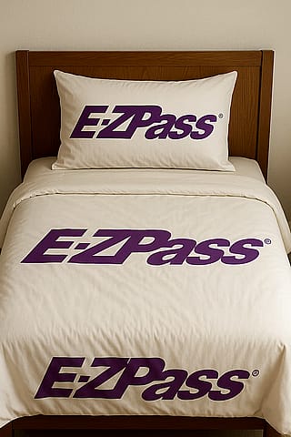 EZ Pass themed bed'