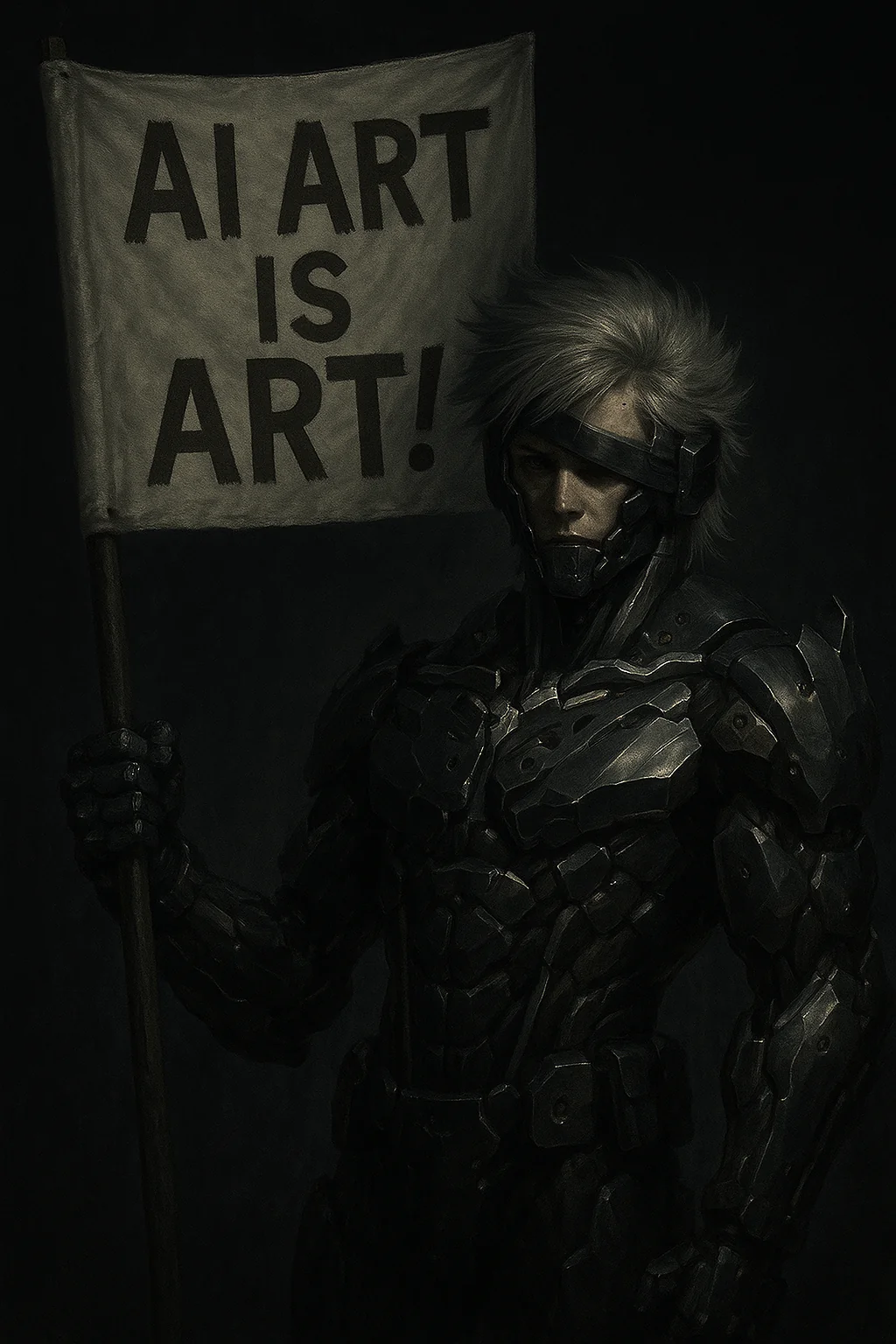 Standing here, I realize... AI Art is indeed real Art... picture 1 of 1
