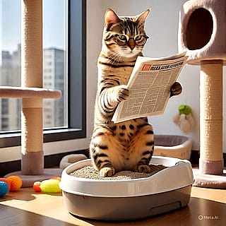 Cats Having Bowel Movements.'