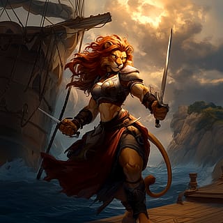 Lions, Pirates, and Booty—oh my! (Anthro Lioness: High Seas Edition)'