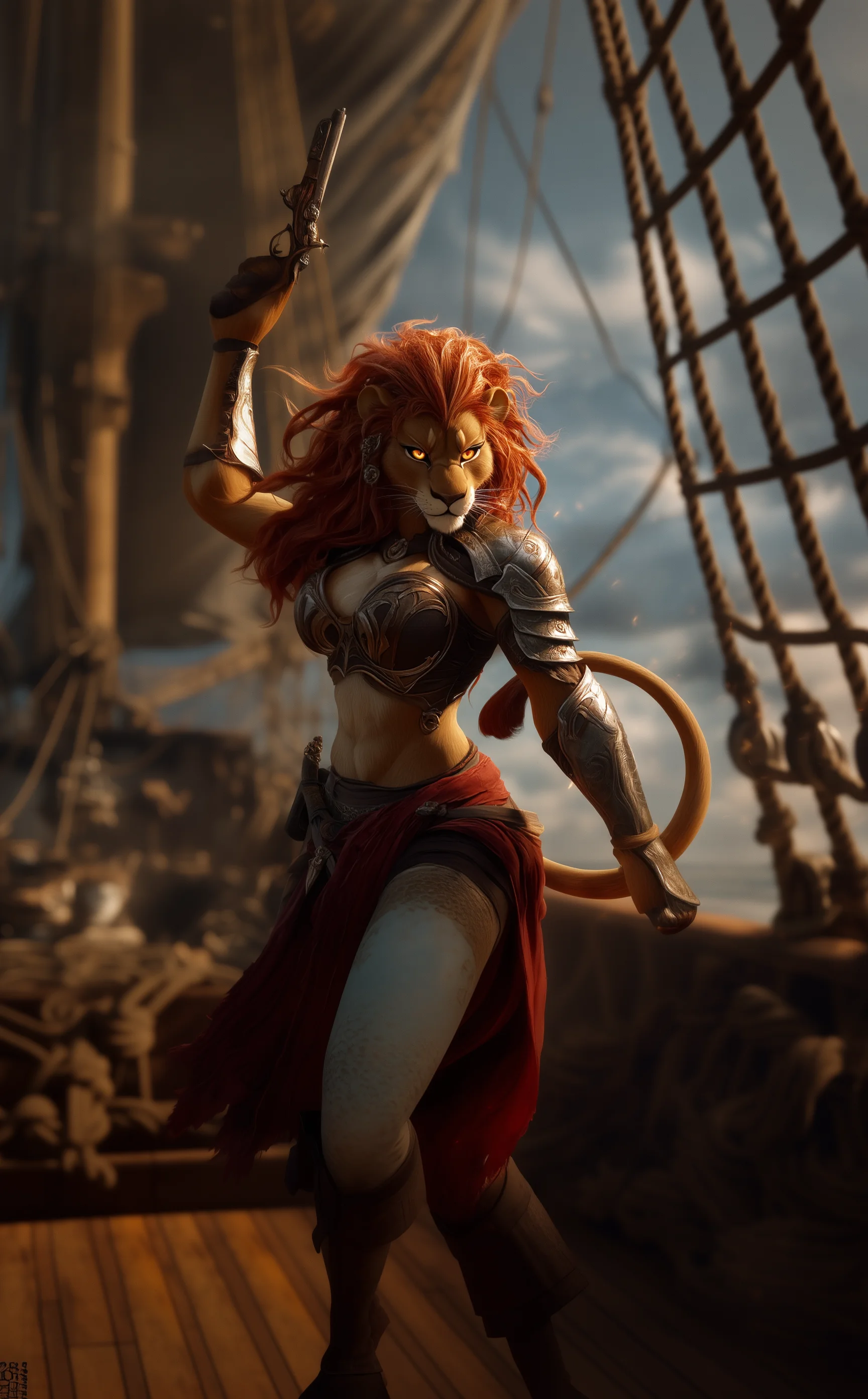 Lions, Pirates, and Booty—oh my! (Anthro Lioness: High Seas Edition) picture 3 of 4