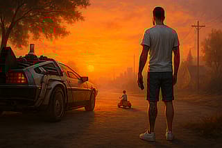 Looking back'