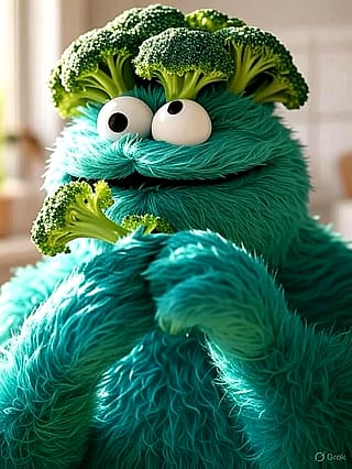Broccoli Monster: Cookie Monster's healthier cousin'