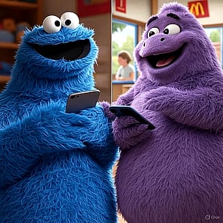 Food brothers texting each other'