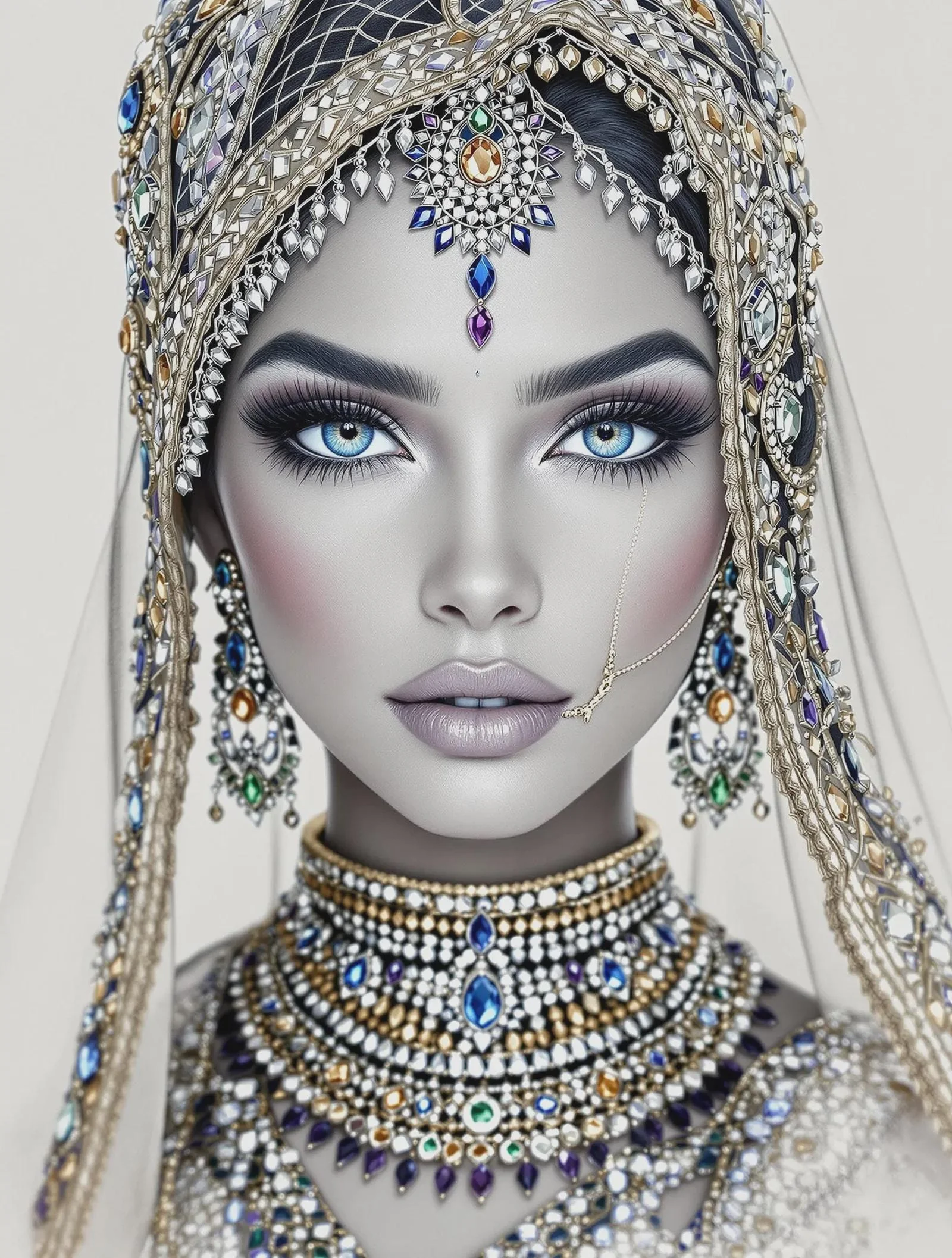 Regal Radiance: The Ethereal Indian Enchantress picture 1 of 1