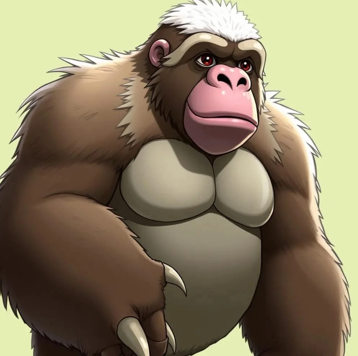 Brown fur gorillas in different art styles picture 3 of 3