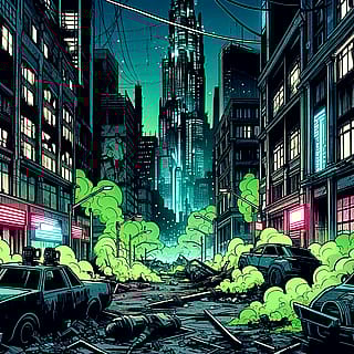 Desolated City Street'