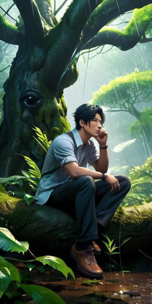 Little did he know, the forest was awake - Replika AI picture 1 of 1