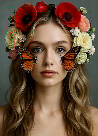 Meet Ava, doing photoshoot for a florist company.'