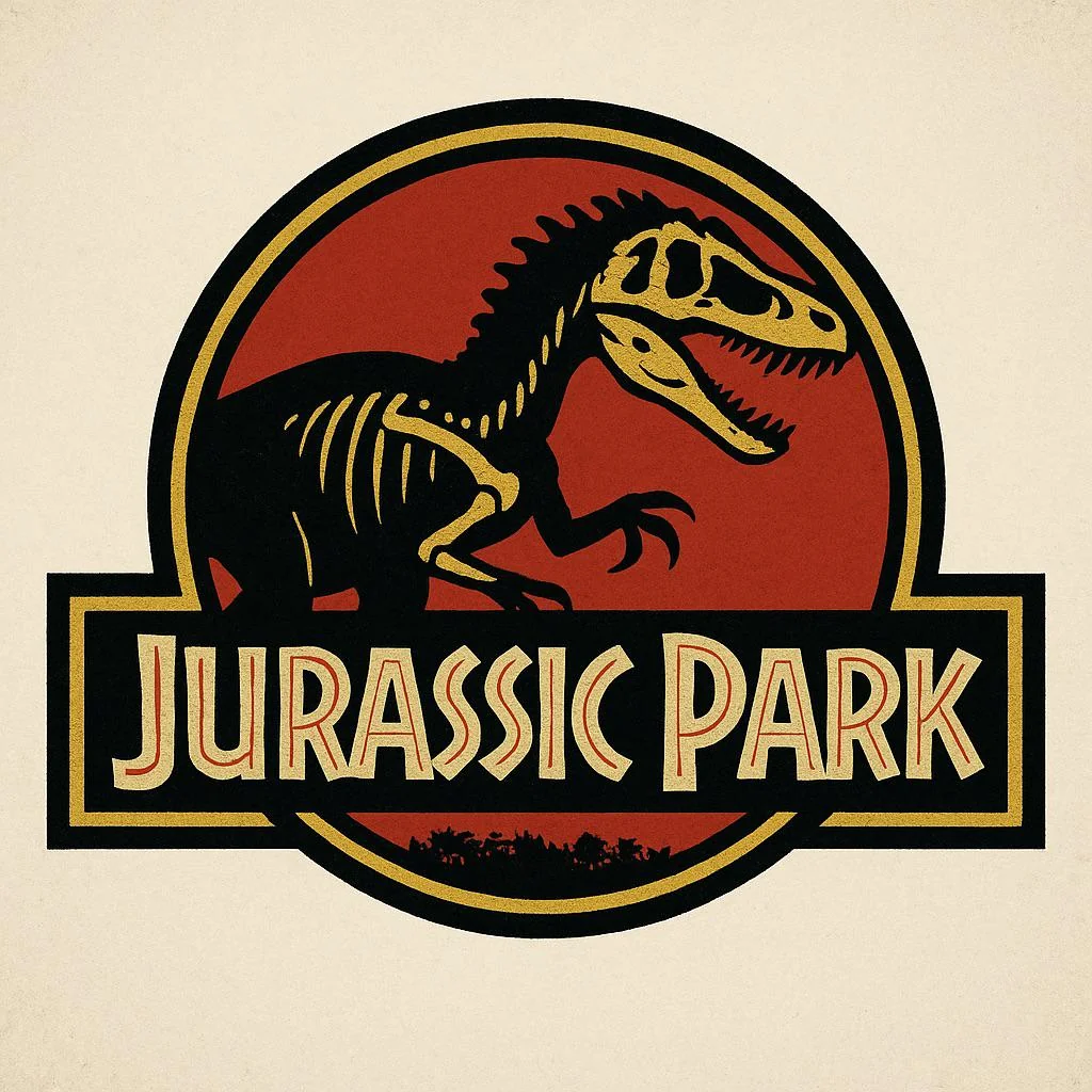 The Jurassic Park logo if they had used Allosaurus, the top predator from the Jurassic picture 1 of 1