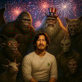 My sister and I exchanged some 4th of July tomfoolery. This is my favorite contribution.'