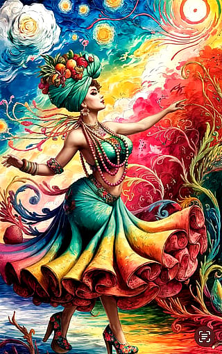 The Dance of Color and Spirit'