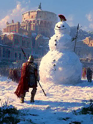 Roman Snowman'