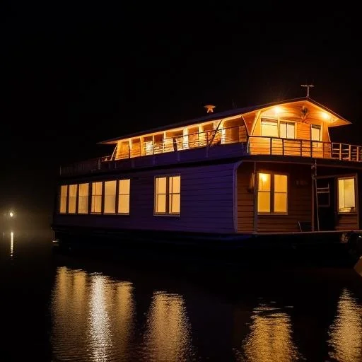 Old houseboat from a previous time. picture 2 of 2