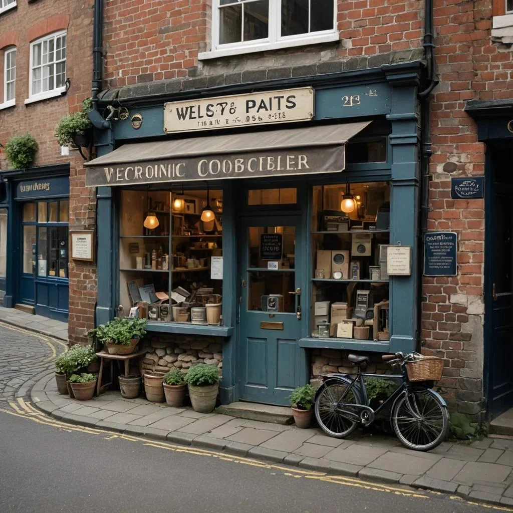 Old shops in Fenland Town. picture 3 of 5