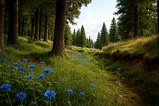 ChatGPT transformed this Minecraft screenshot into a real life landscape.'
