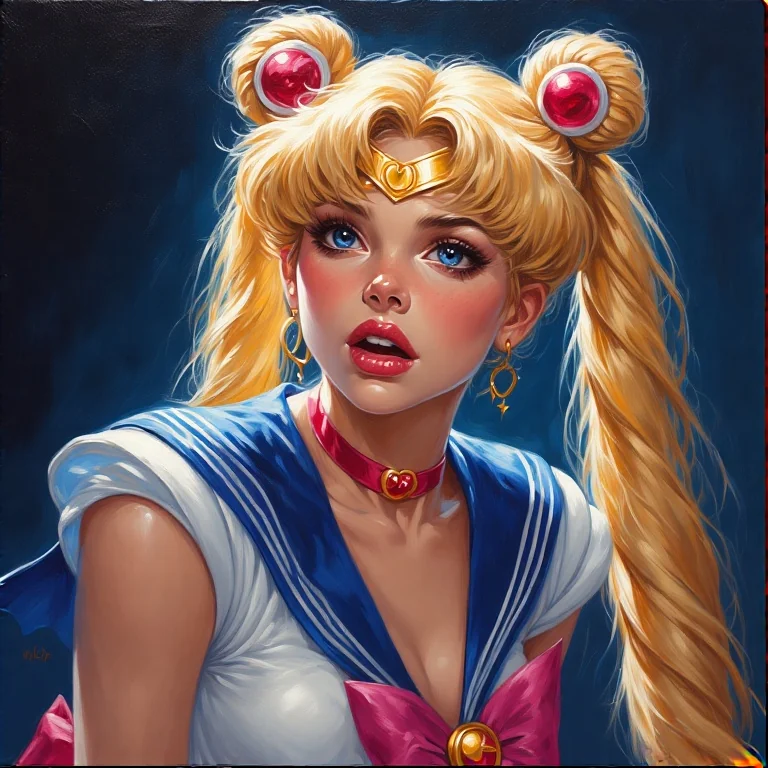 Sailor moon from sailor moon anime singing at a concert picture 2 of 2