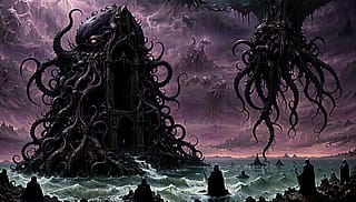 Messing around with some Lovecraftian themes with Stable Diffusion'