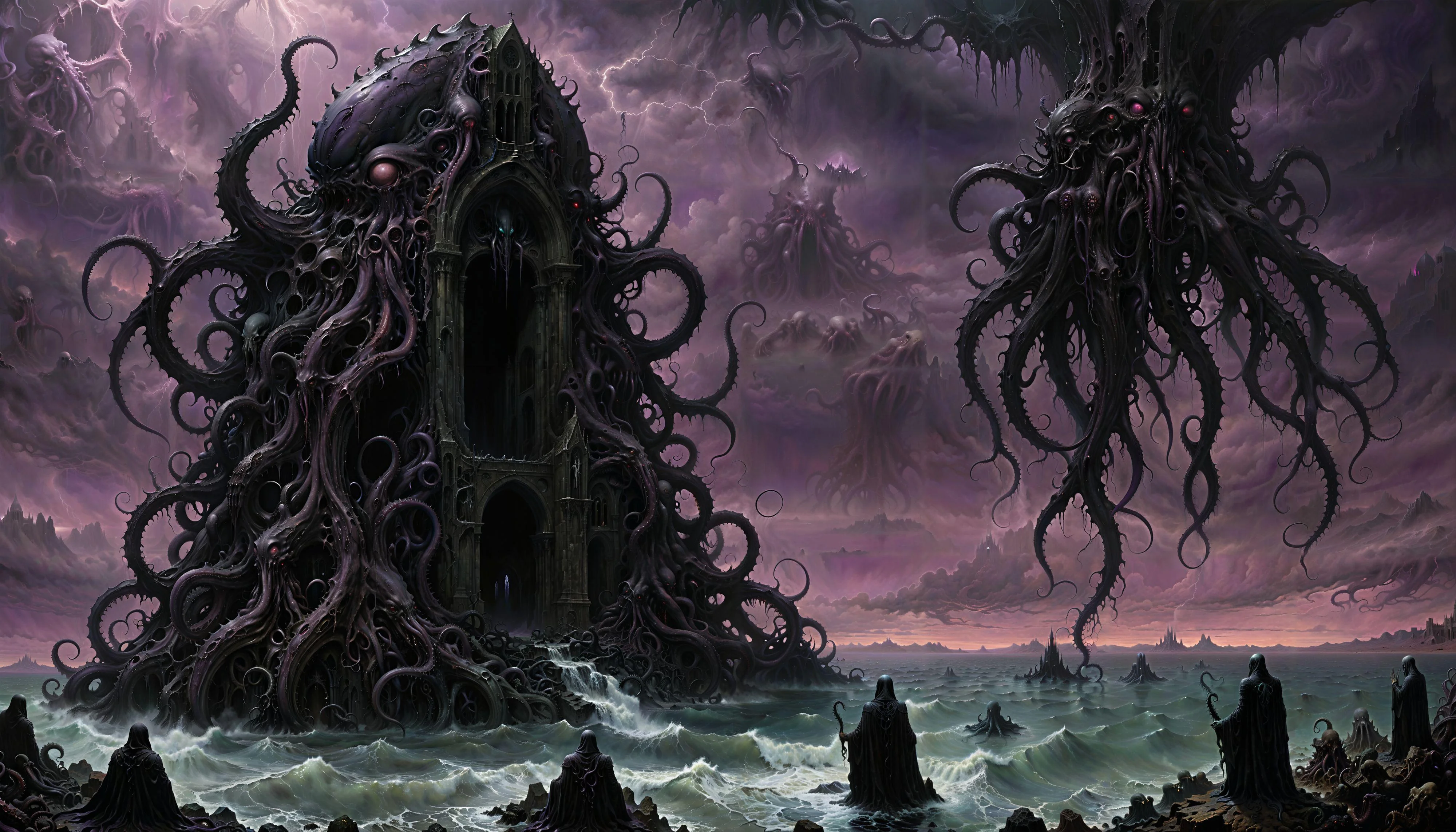 Messing around with some Lovecraftian themes with Stable Diffusion picture 1 of 1