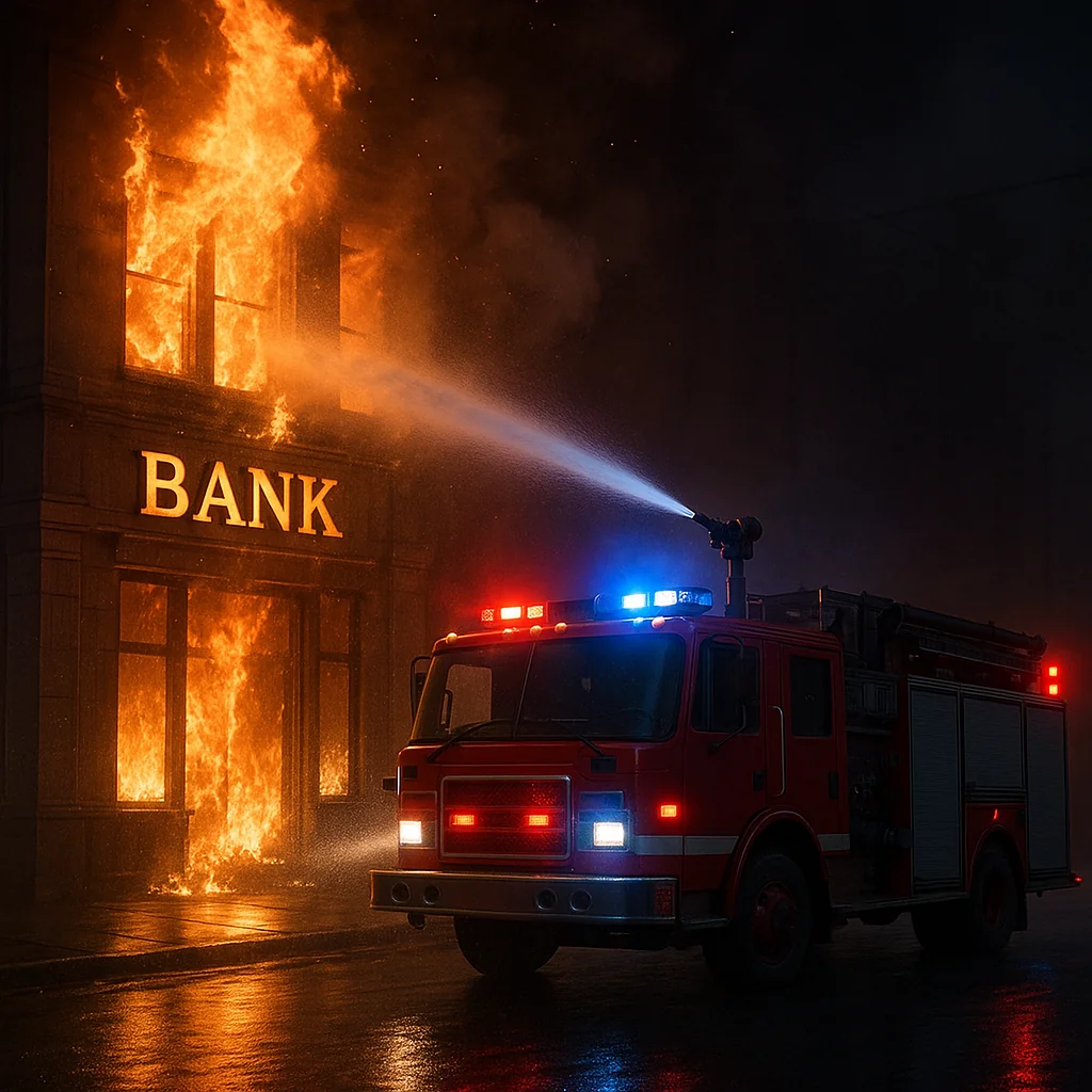 Fire truck in action picture 1 of 1