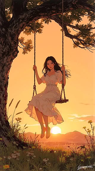 To You, Beneath the Sunset Swing / Phone Wallpaper Archives'