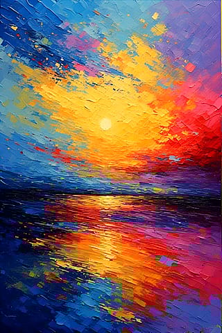 Sunset over the Atlantic'