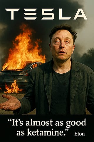 Tesla, it's almost as good as Ketamine- Elon Musk'