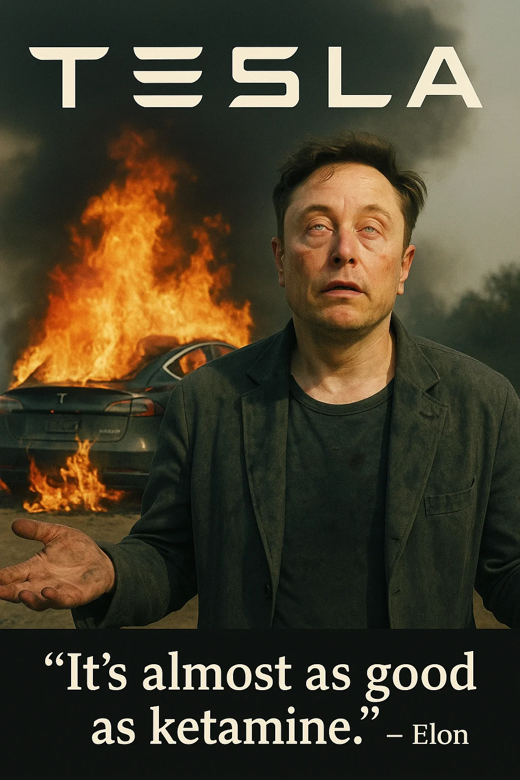Tesla, it's almost as good as Ketamine- Elon Musk picture 1 of 2