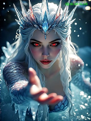 An ice mermaid queen'