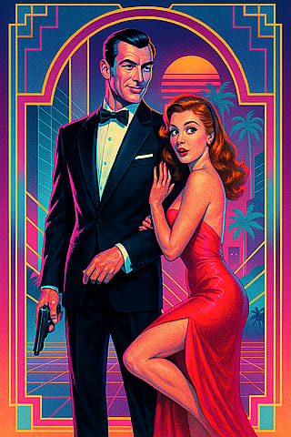 James Bond (GTA meets Outrun meets Art Deco)'
