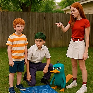 Live Action Gravity Falls, Billy And Mandy, Chowder and P&F [Galaxy AI].'
