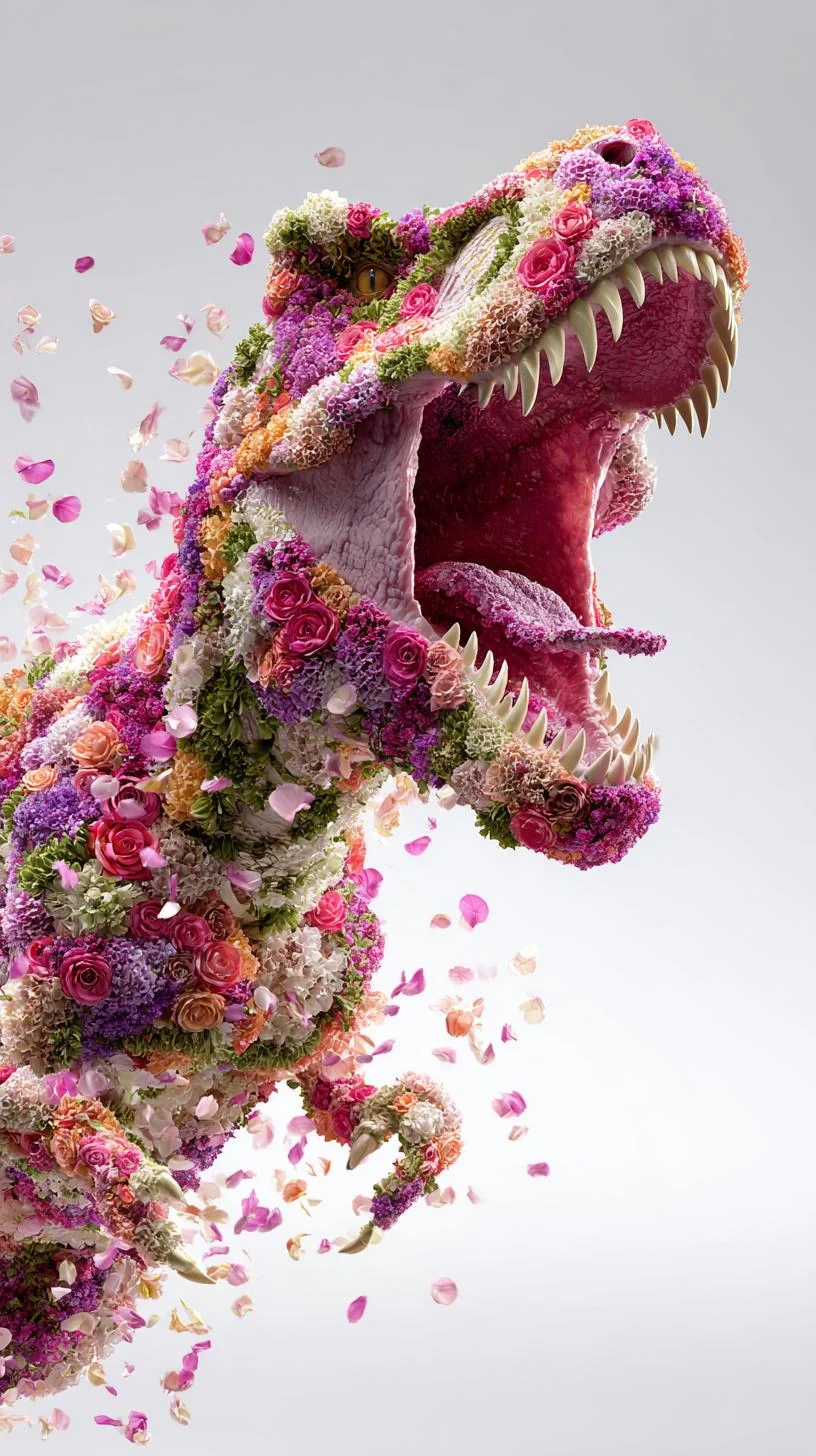 T-Rex flowered image. picture 2 of 4