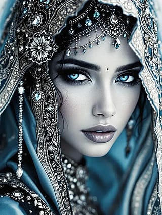 Swarovski Veil: A Symphony of Tradition and Elegance'
