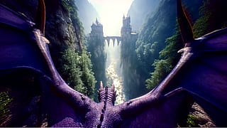 The Flyower 2 - On A Purple Dragon's Back'