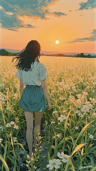 The Sunset, the Wind, and My Story / Phone Wallpaper Archives'