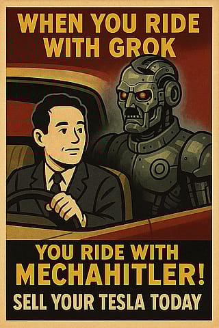 In light of Teslas soon including your favorite, hateful robot.'