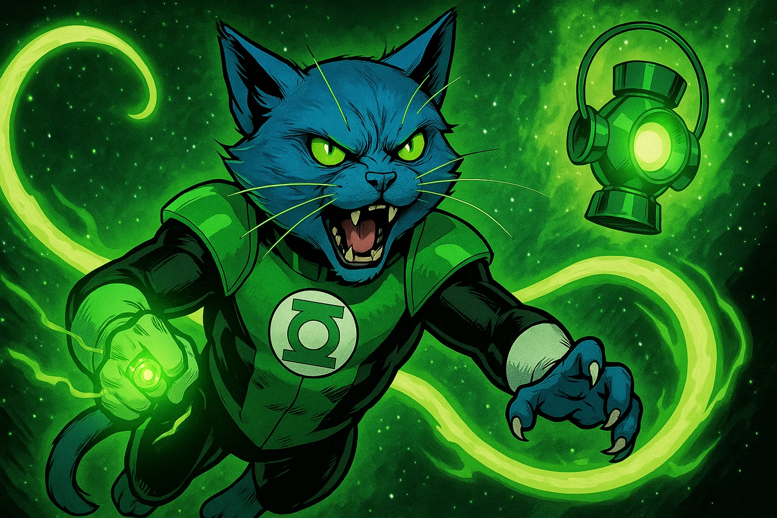 Dex-Starr as a Green Lantern picture 1 of 1